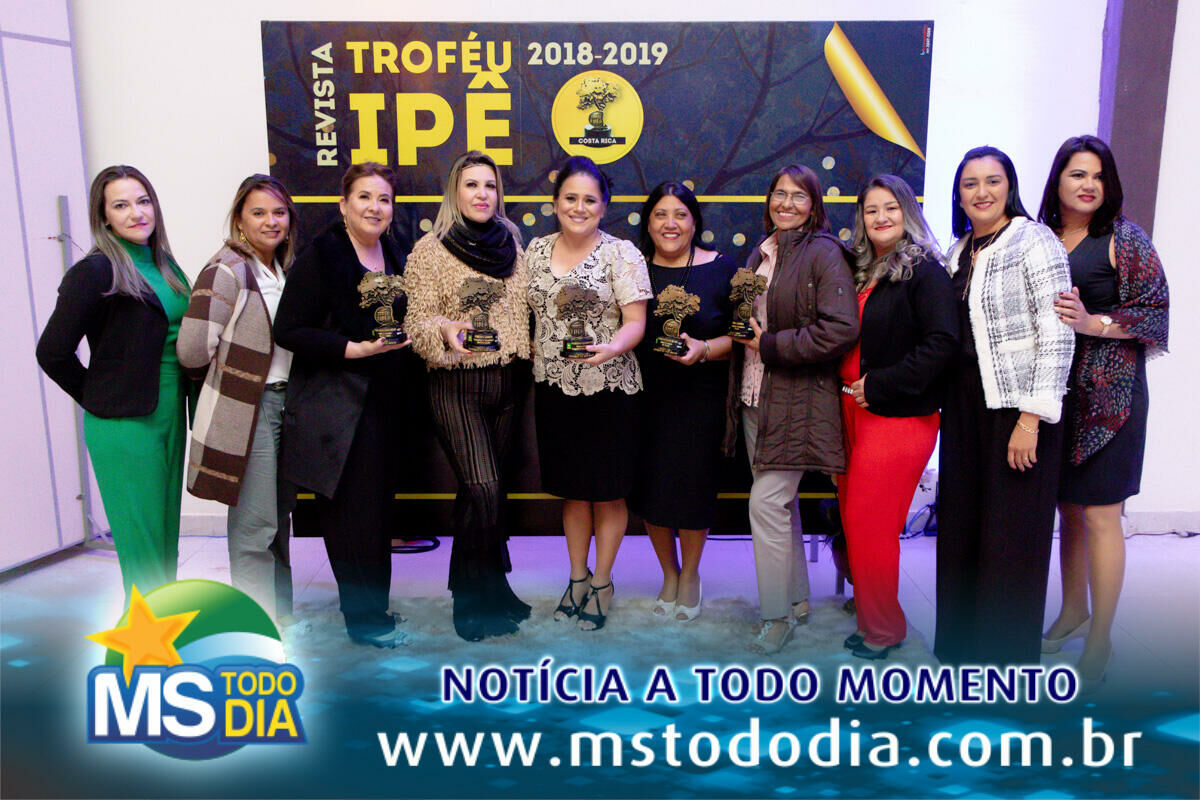 Imagem de compartilhamento para o artigo Noite de premiação do Troféu Ipê aos destaques do ano 2018/2019, em Costa Rica da MS Todo dia